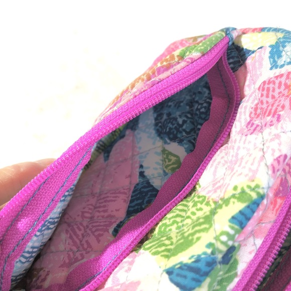 NWOT Vera Bradley Iconic Mini Cosmetic Bag in Superbloom Pink - Picture 8 of 9